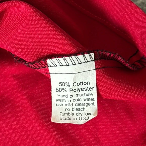 Chochie Casuals Red Bowling Shirt with Martini Embroidery Men’s XL - Picture 6 of 10